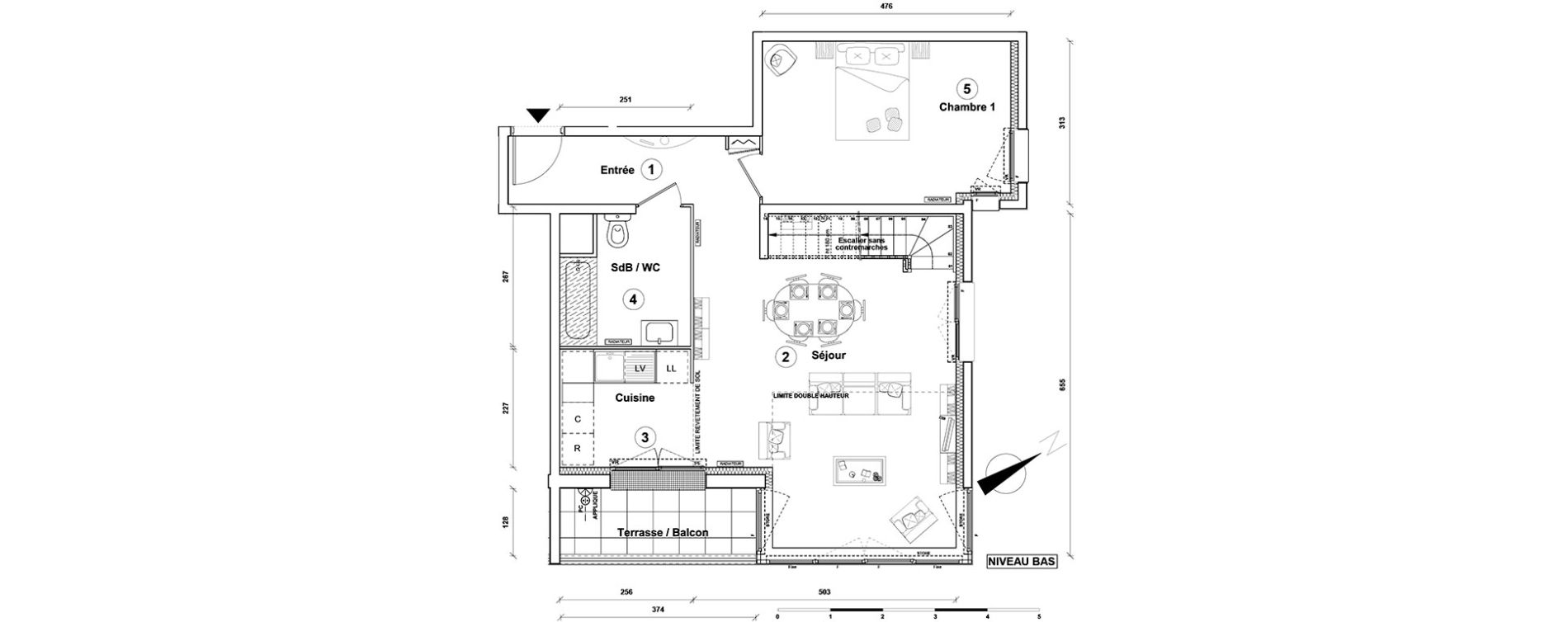 Duplex T4 de 94,30 m2 &agrave; Athis-Mons Centre