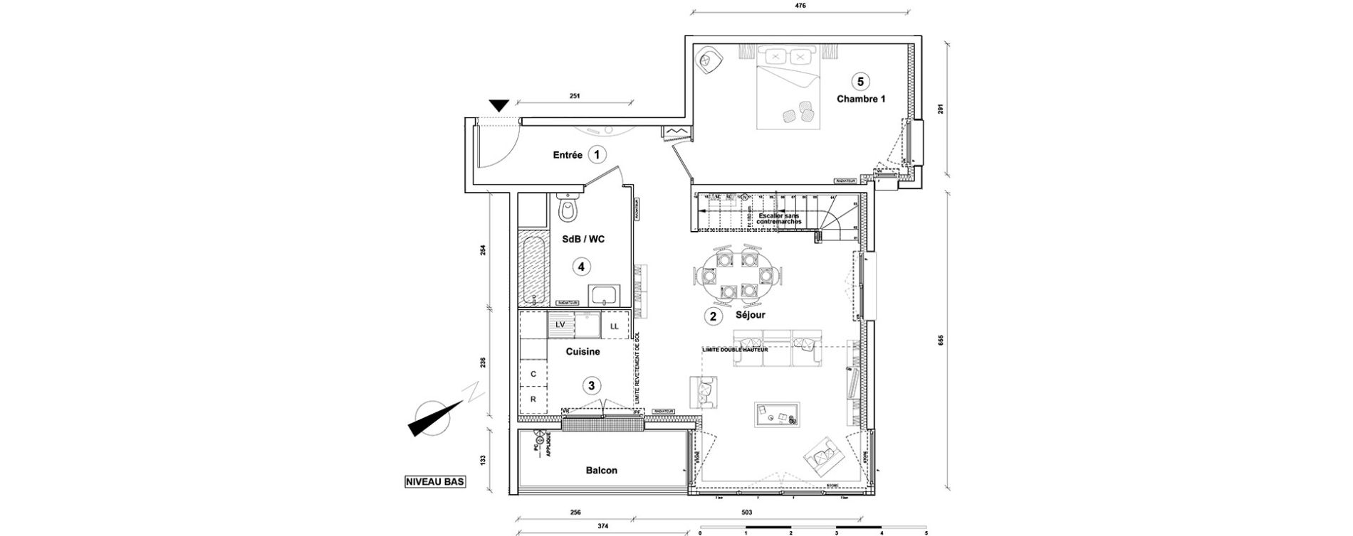 Duplex T4 de 93,10 m2 &agrave; Athis-Mons Centre