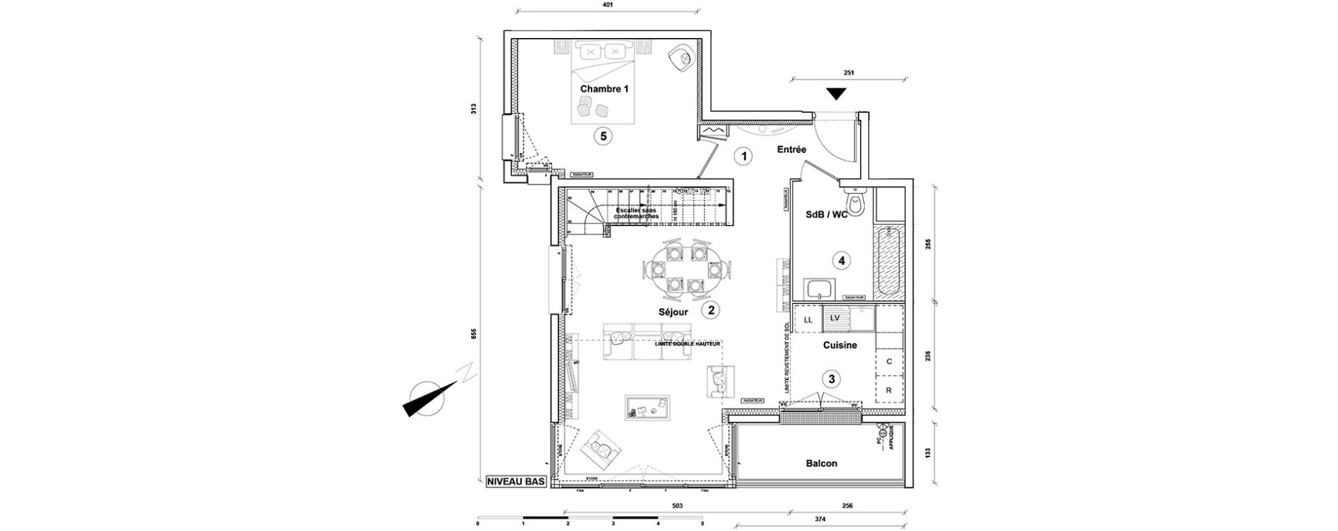 Duplex T4 de 88,10 m2 &agrave; Athis-Mons Centre
