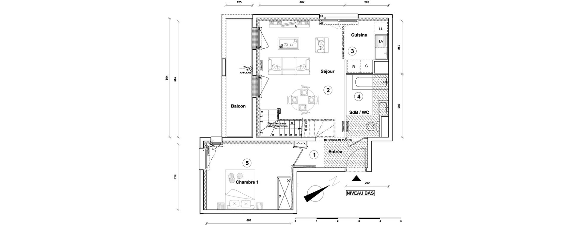 Duplex T4 de 80,60 m2 &agrave; Athis-Mons Centre