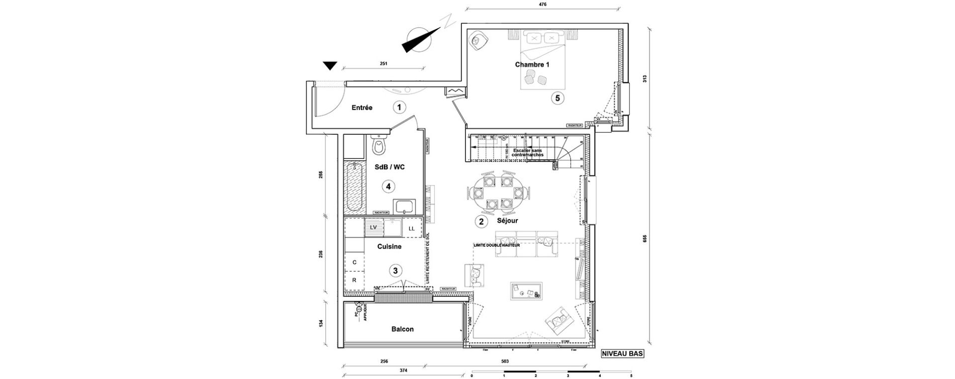 Duplex T5 de 109,80 m2 &agrave; Athis-Mons Centre