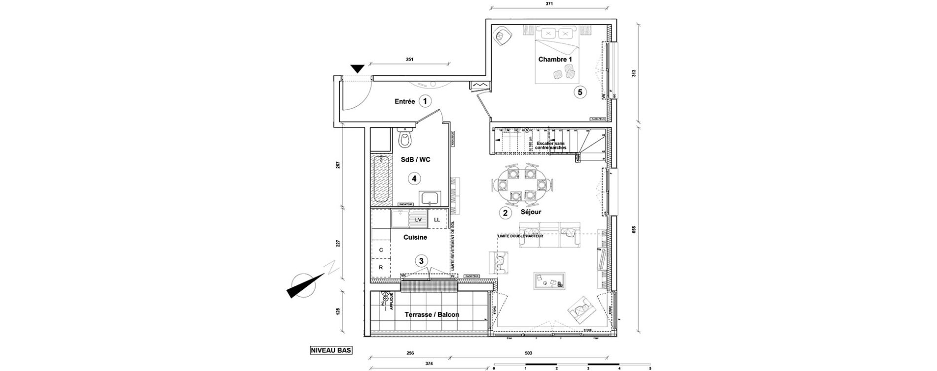 Duplex T4 de 91,20 m2 &agrave; Athis-Mons Centre