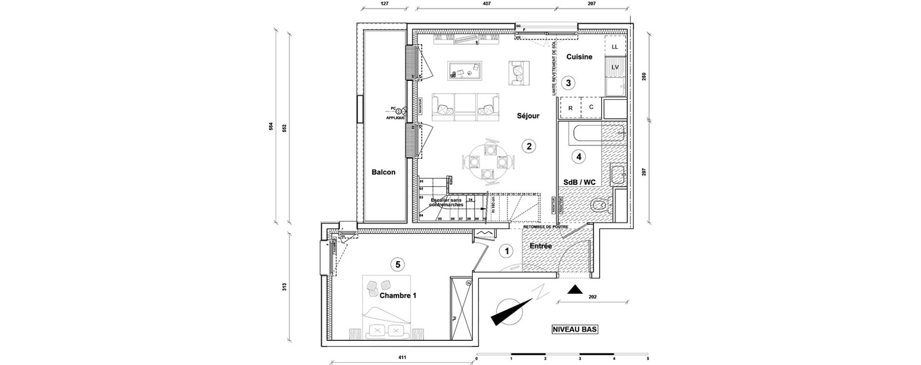 Duplex T4 de 81,20 m2 &agrave; Athis-Mons Centre