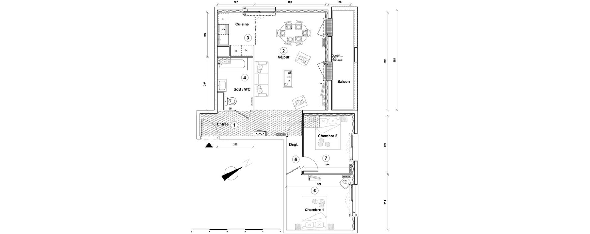 Appartement T3 de 63,80 m2 &agrave; Athis-Mons Centre