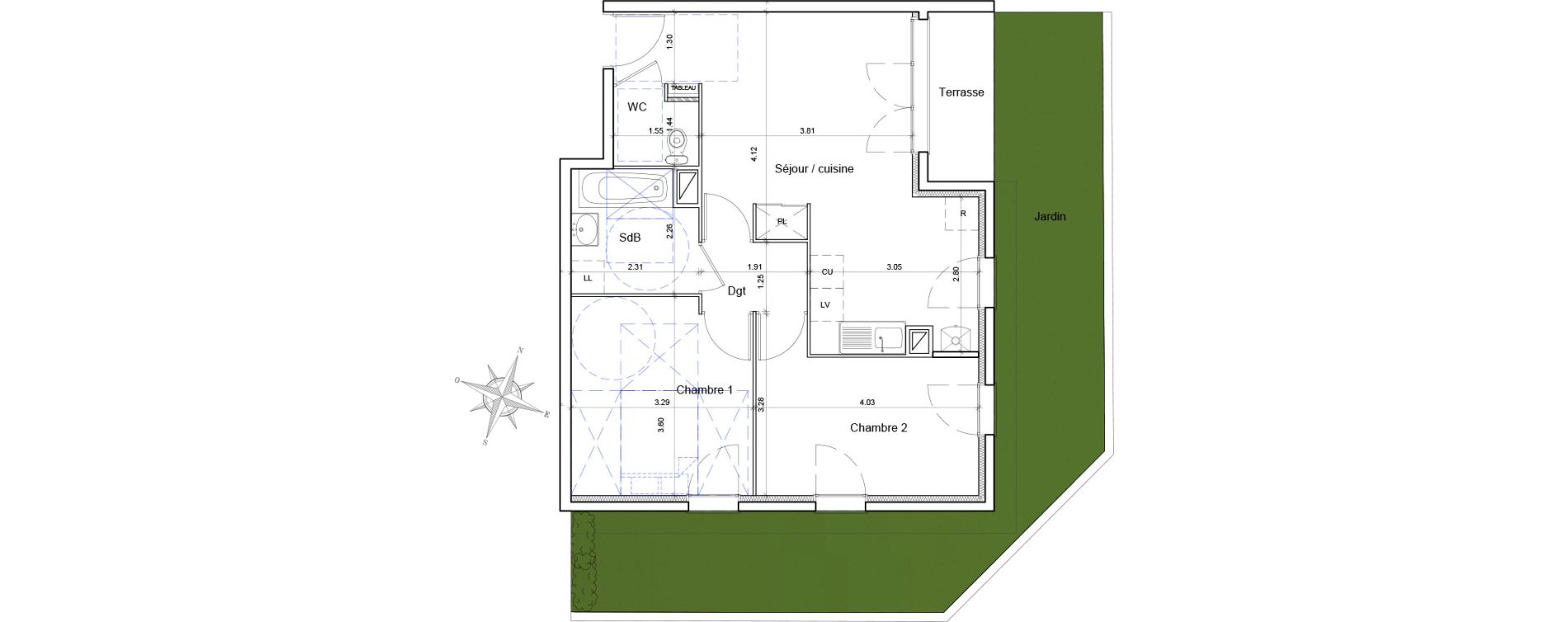 Appartement T3 de 56,42 m2 &agrave; Athis-Mons Centre