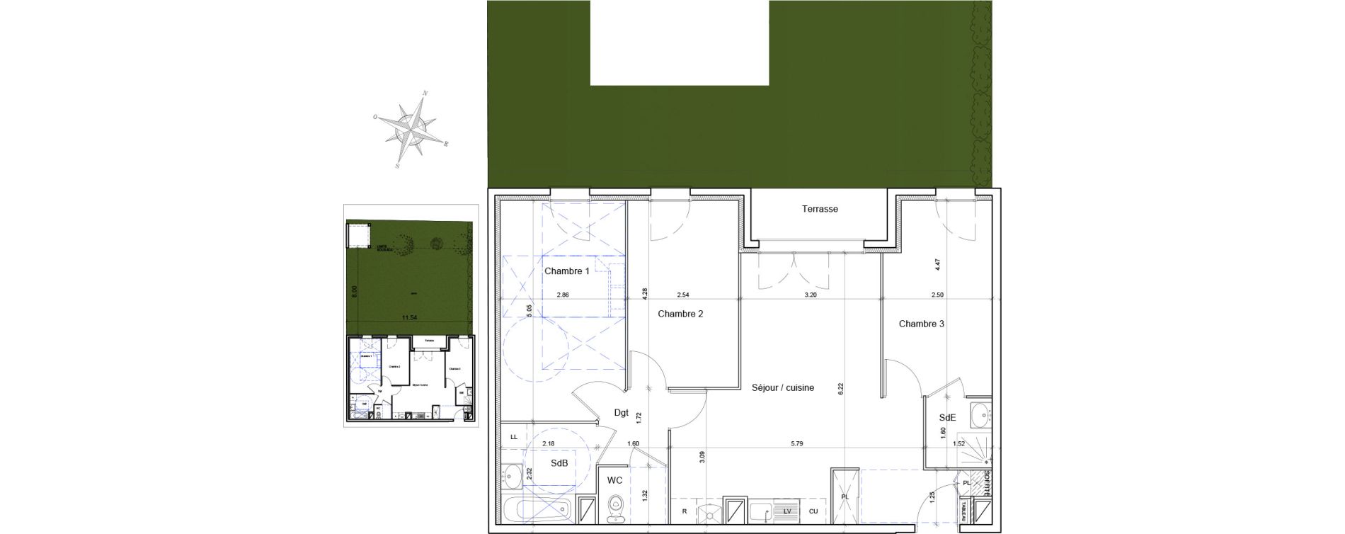Appartement T4 de 76,53 m2 &agrave; Athis-Mons Centre