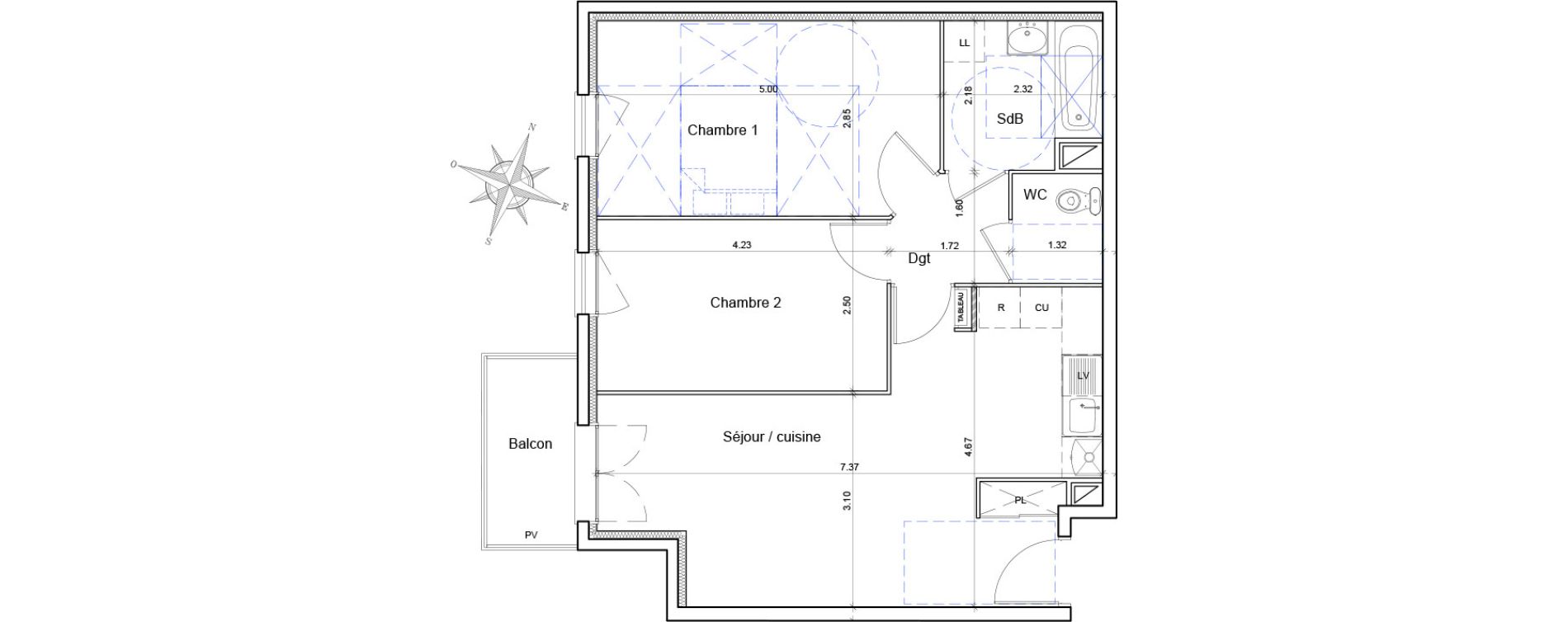 Appartement T3 de 59,00 m2 &agrave; Athis-Mons Centre