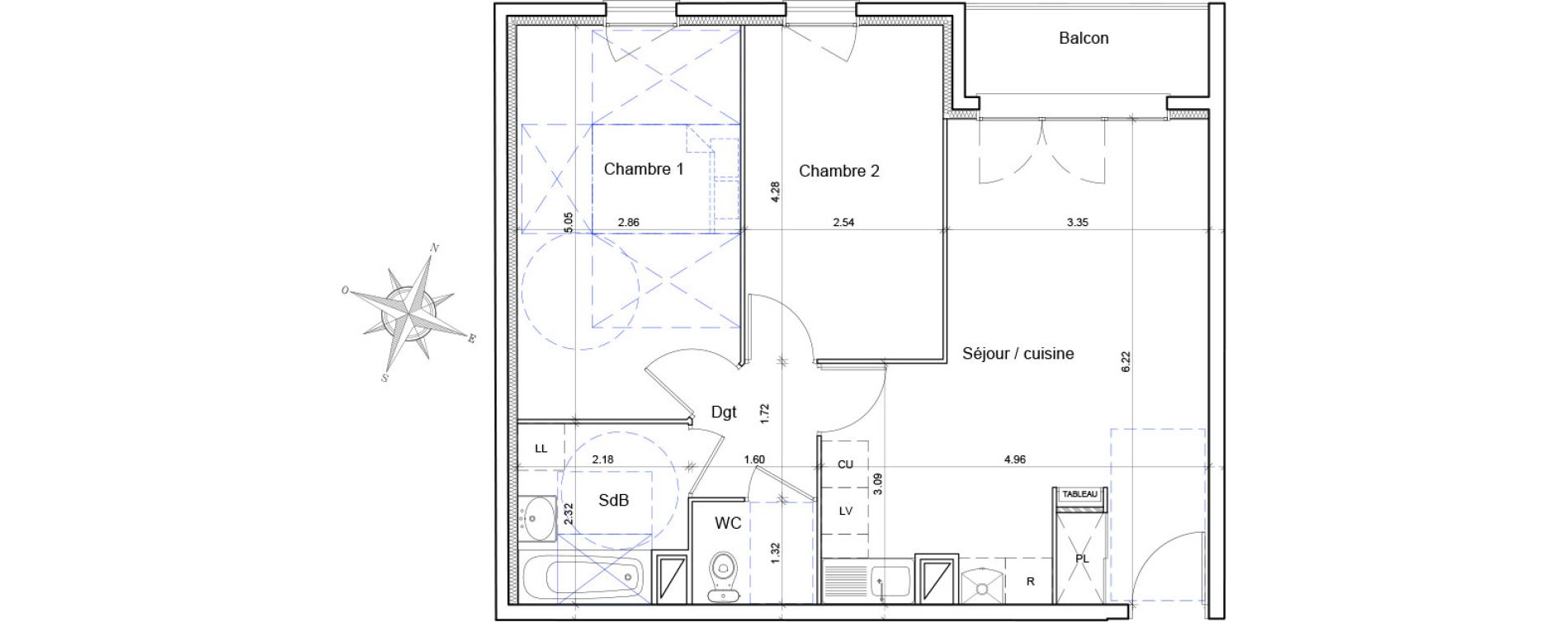 Appartement T3 de 59,87 m2 &agrave; Athis-Mons Centre