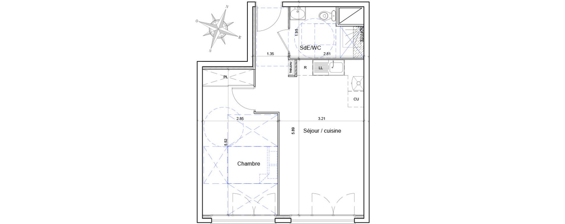 Appartement T2 de 42,09 m2 &agrave; Athis-Mons Centre