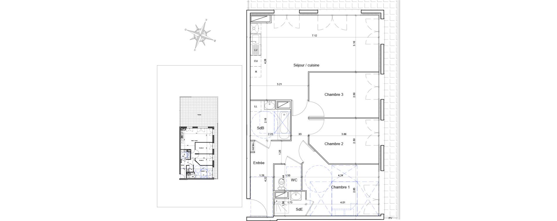 Appartement T4 de 76,34 m2 &agrave; Athis-Mons Centre