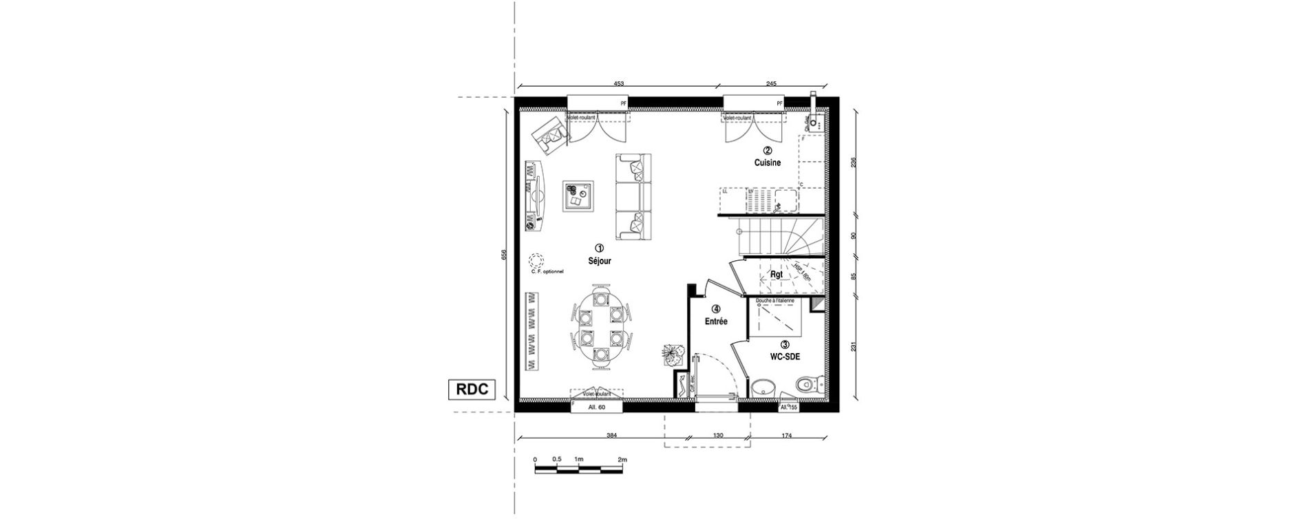 Maison T4 de 84,80 m2 &agrave; Ballainvilliers Centre