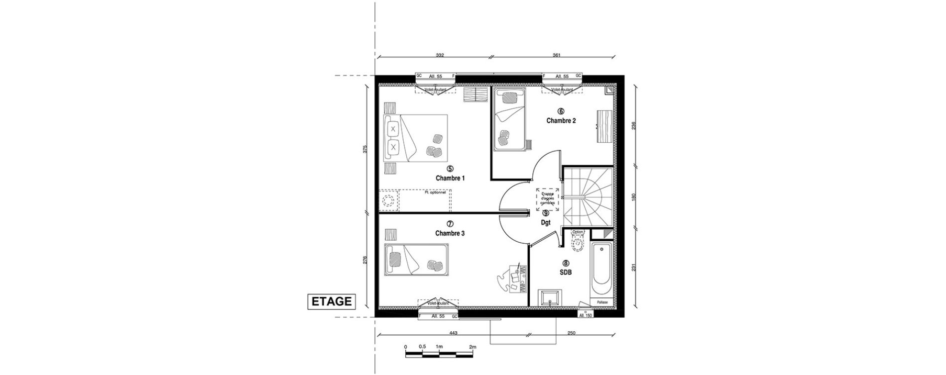 Maison T4 de 84,80 m2 &agrave; Ballainvilliers Centre