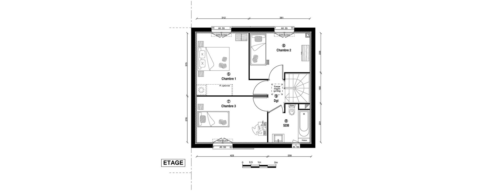 Maison T4 de 82,60 m2 &agrave; Ballainvilliers Centre