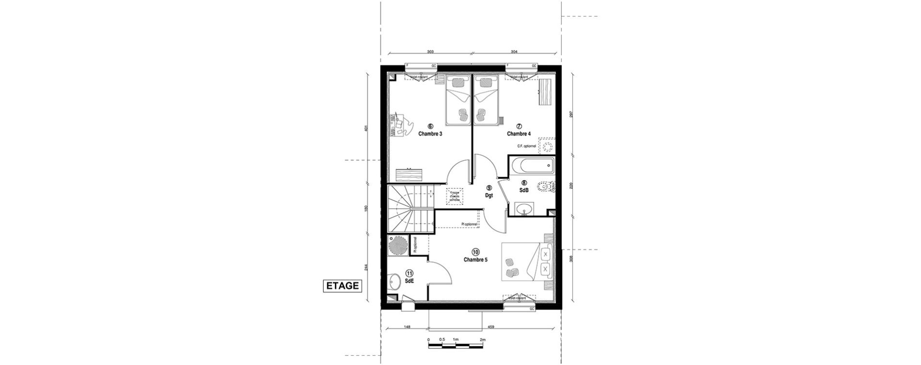 Maison T5 de 94,60 m2 &agrave; Ballainvilliers Centre