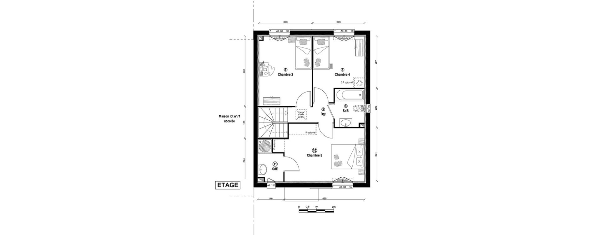 Maison T5 de 94,00 m2 &agrave; Ballainvilliers Centre