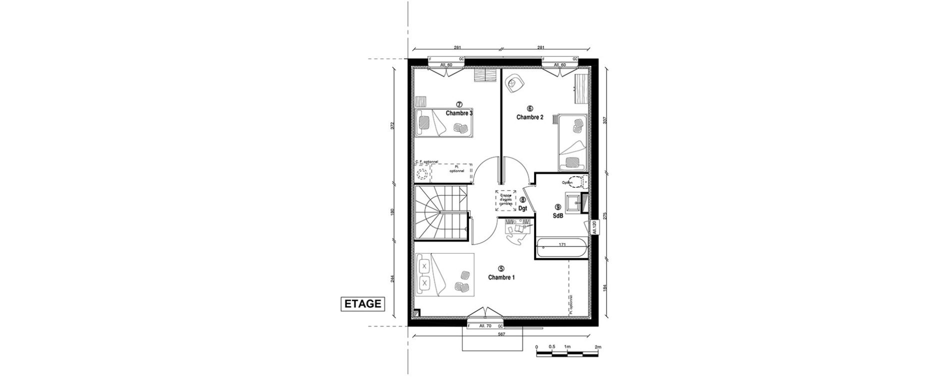 Maison T4 de 83,90 m2 &agrave; Ballainvilliers Centre