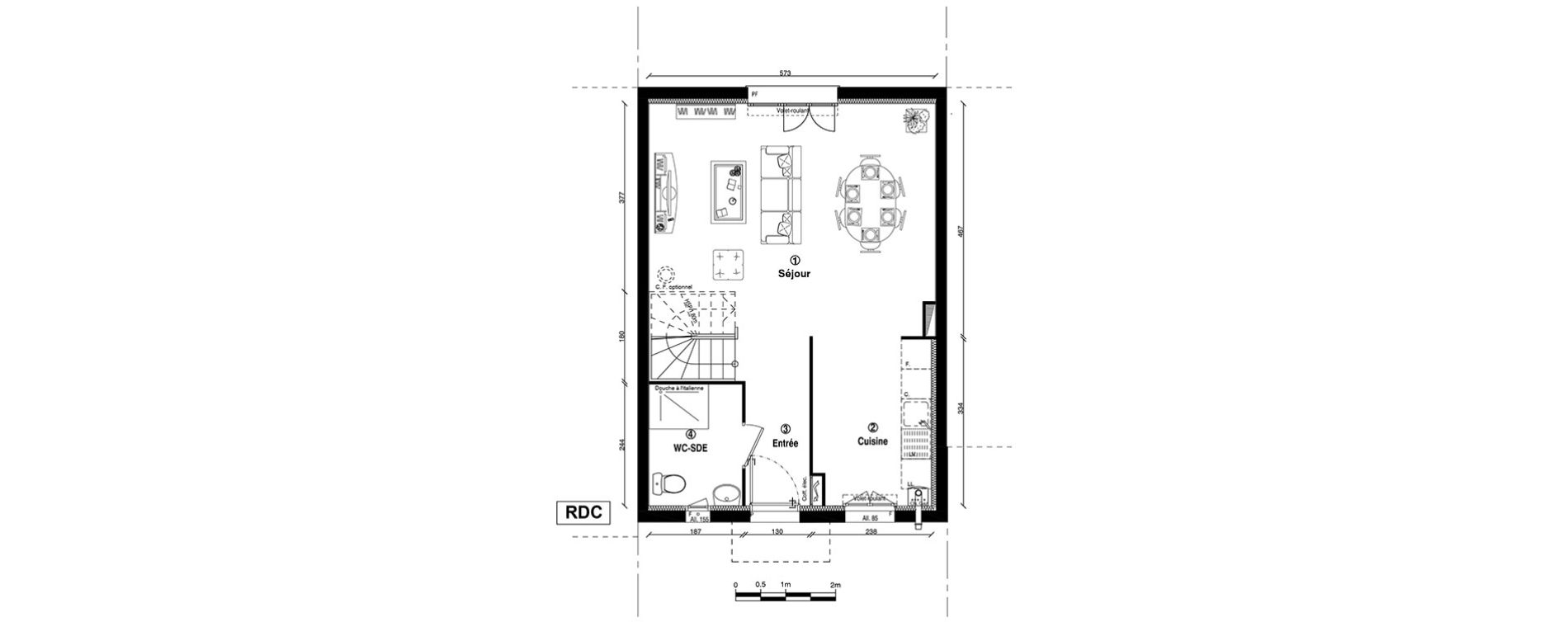 Maison T4 de 84,40 m2 &agrave; Ballainvilliers Centre