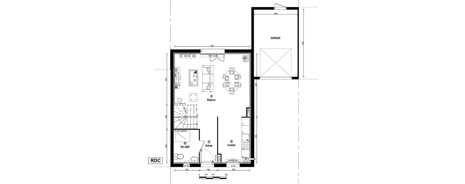 Maison T4 de 82,70 m2 &agrave; Ballainvilliers Centre