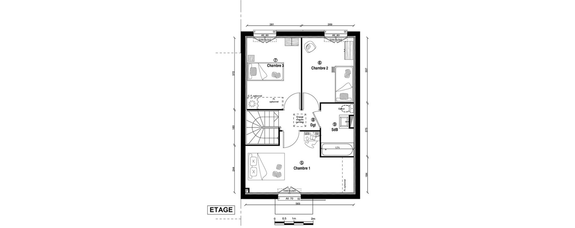 Maison T4 de 82,60 m2 &agrave; Ballainvilliers Centre
