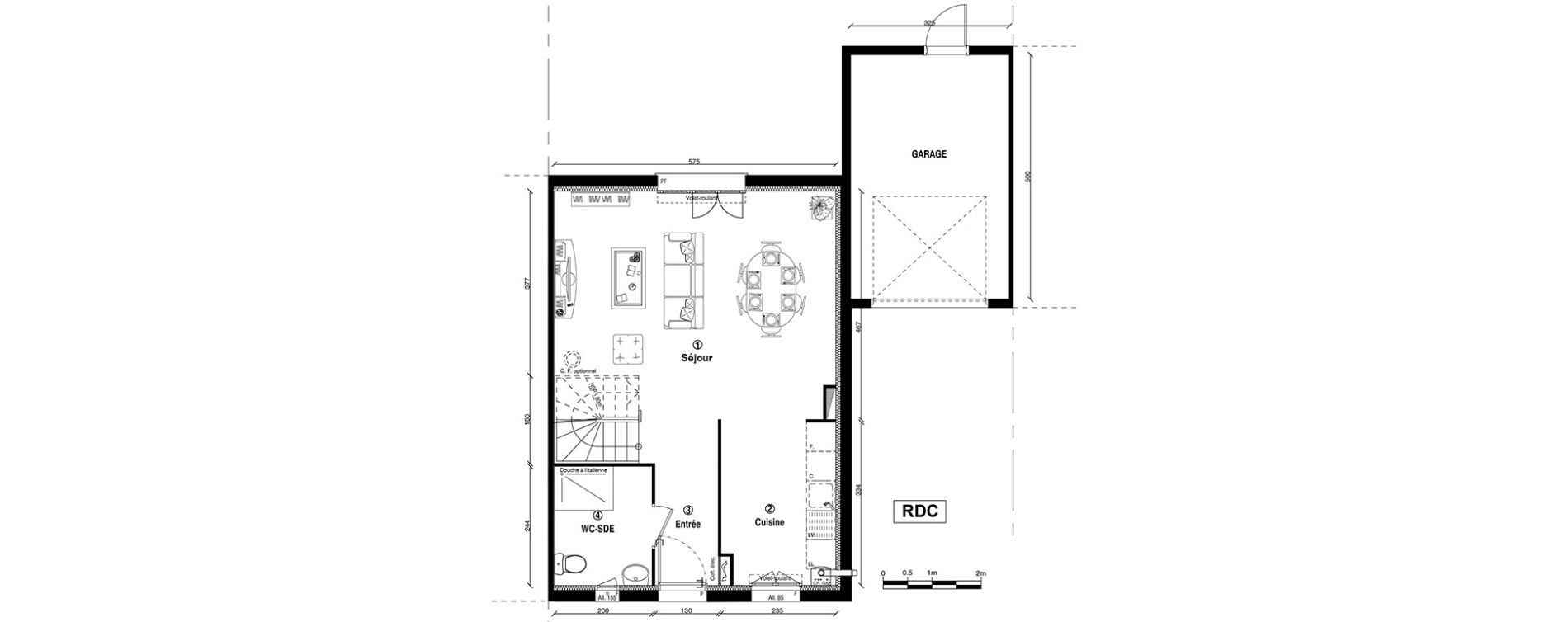 Maison T4 de 85,10 m2 &agrave; Ballainvilliers Centre