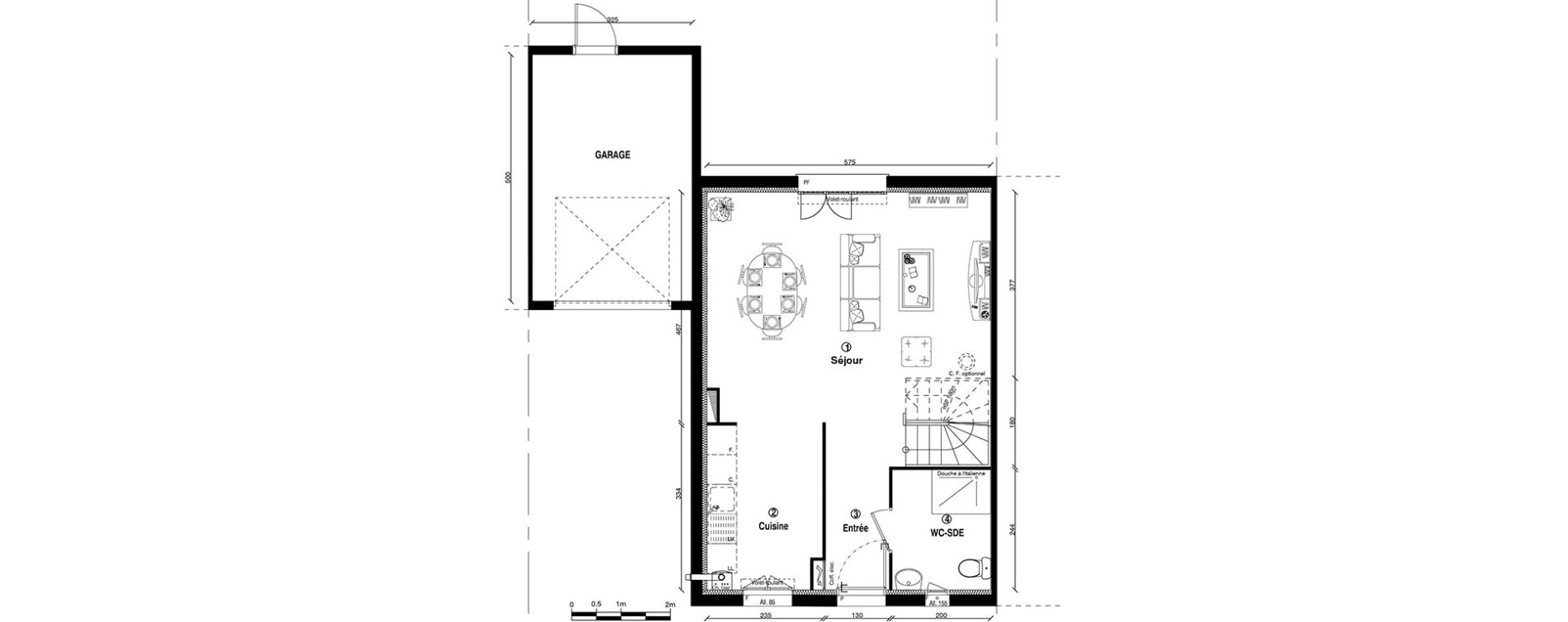 Maison T4 de 85,40 m2 &agrave; Ballainvilliers Centre