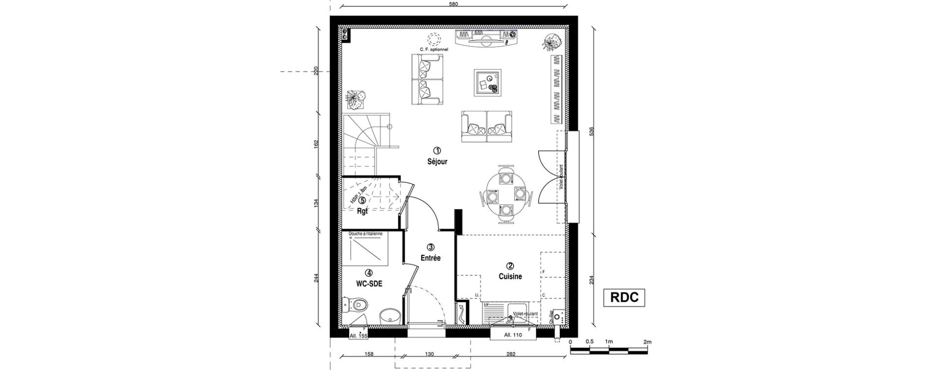 Maison T4 de 82,30 m2 &agrave; Ballainvilliers Centre