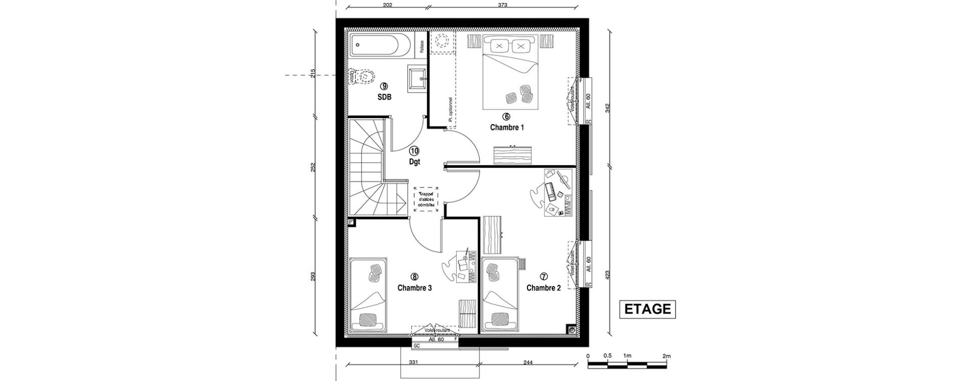 Maison T4 de 82,30 m2 &agrave; Ballainvilliers Centre