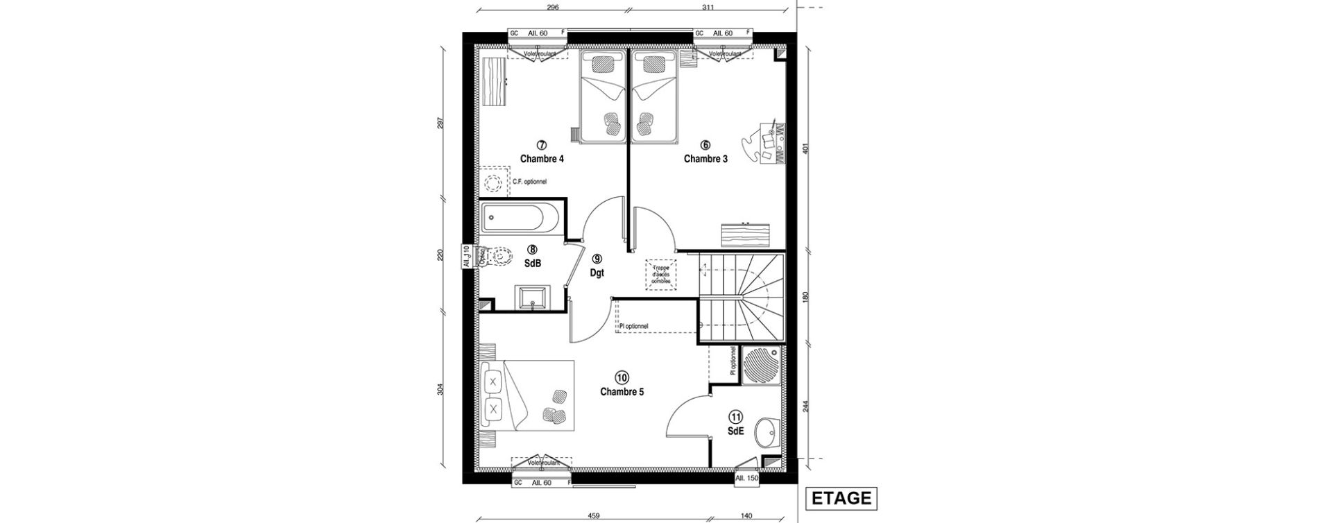 Maison T5 de 94,00 m2 &agrave; Ballainvilliers Centre
