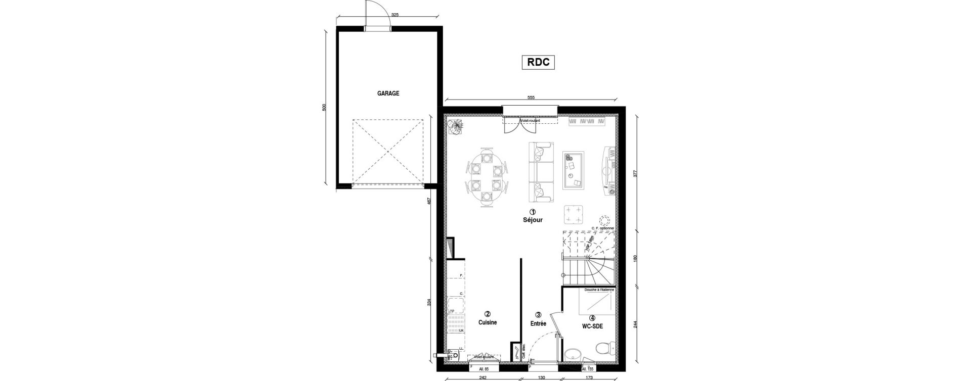 Maison T4 de 82,00 m2 &agrave; Ballainvilliers Centre