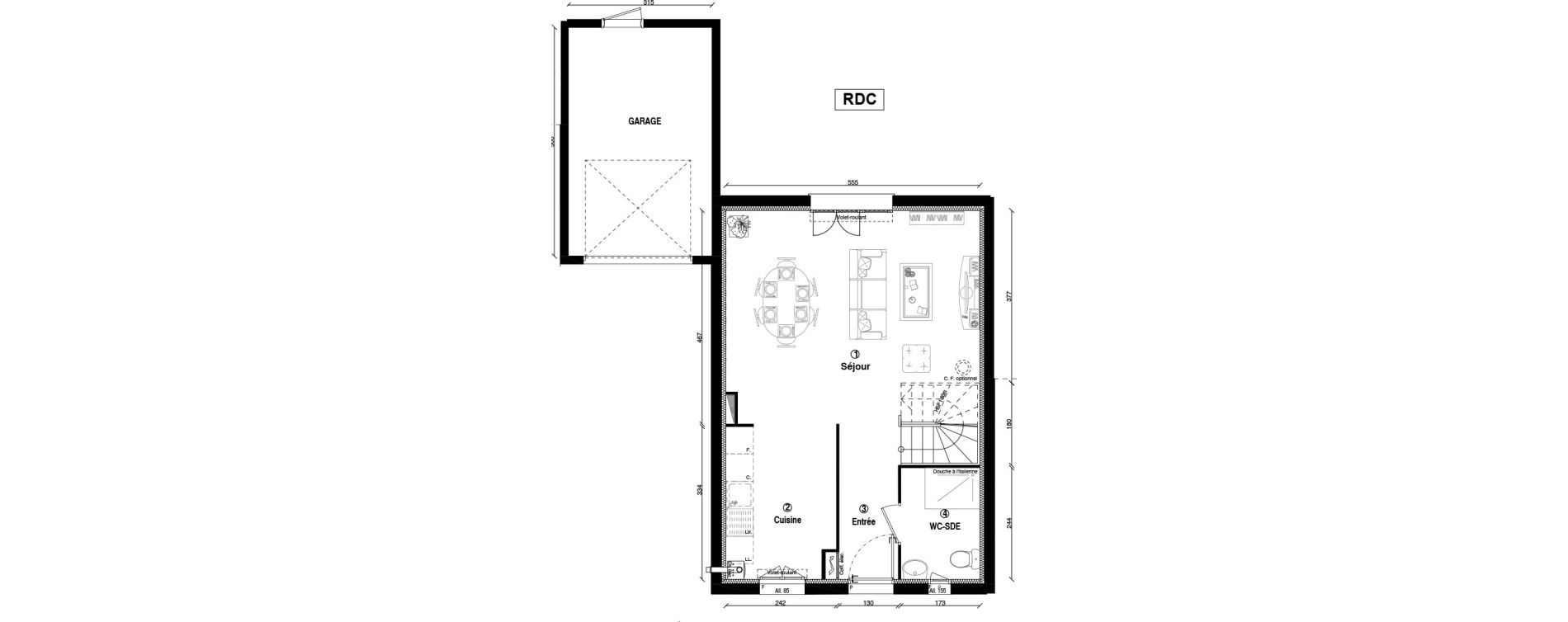 Maison T4 de 82,00 m2 &agrave; Ballainvilliers Centre