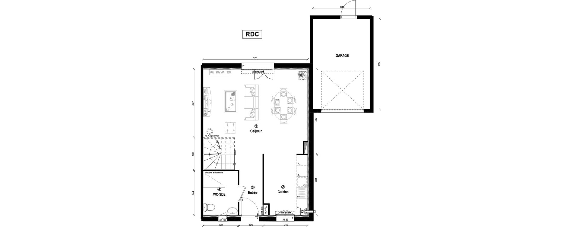 Maison T4 de 85,00 m2 &agrave; Ballainvilliers Centre