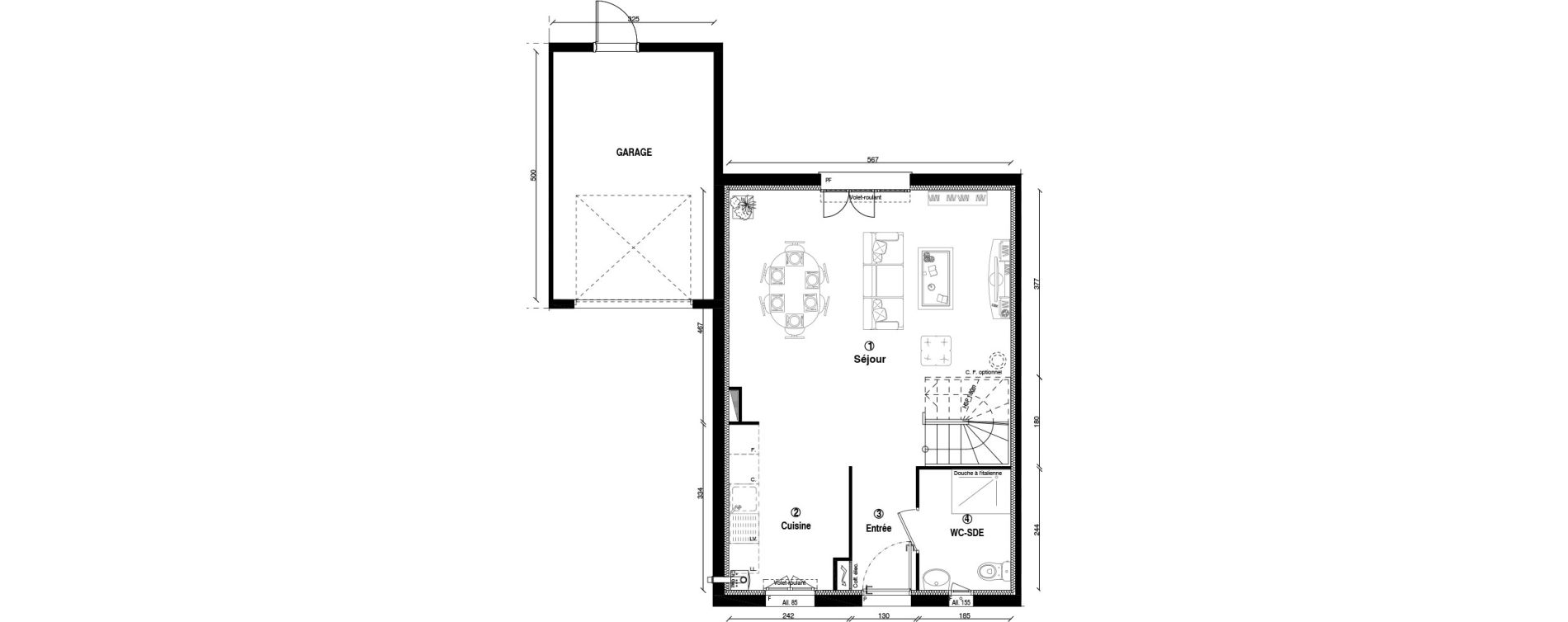 Maison T4 de 84,00 m2 &agrave; Ballainvilliers Centre