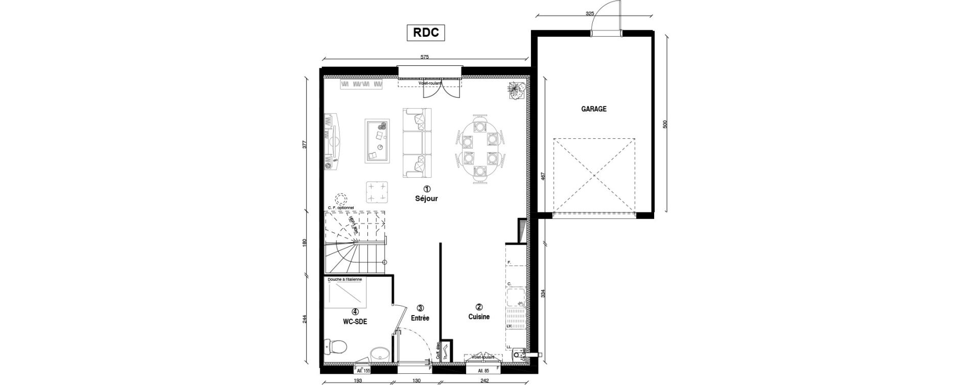 Maison T4 de 85,00 m2 &agrave; Ballainvilliers Centre