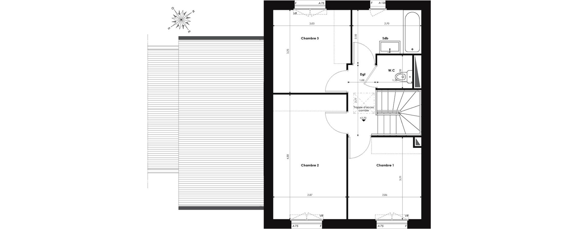 Maison T4 de 85,61 m2 &agrave; Ballancourt-Sur-Essonne Centre