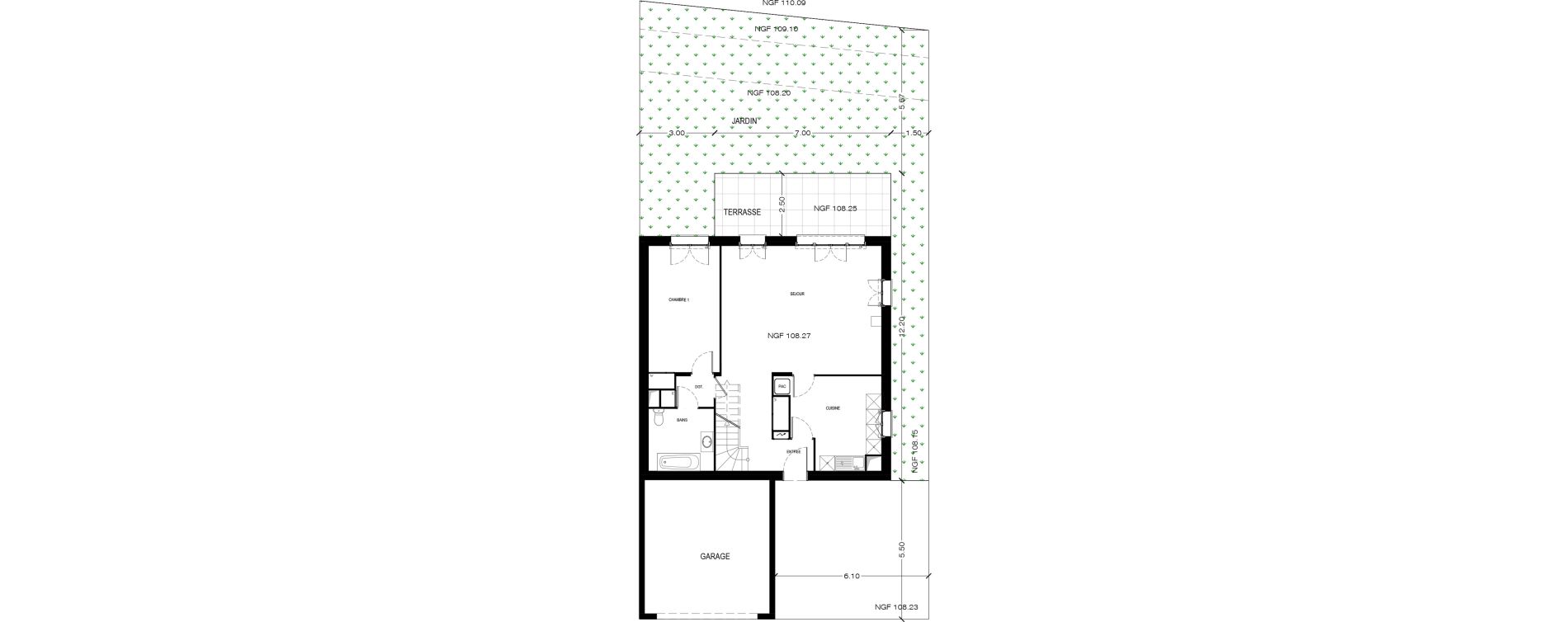 Maison T6 de 141,36 m2 &agrave; Bi&egrave;vres Centre