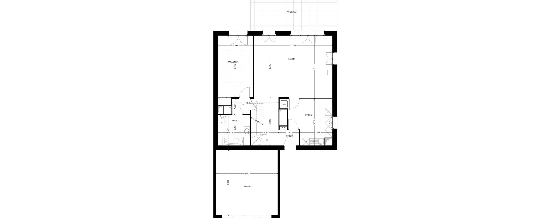 Maison T6 de 141,36 m2 &agrave; Bi&egrave;vres Centre