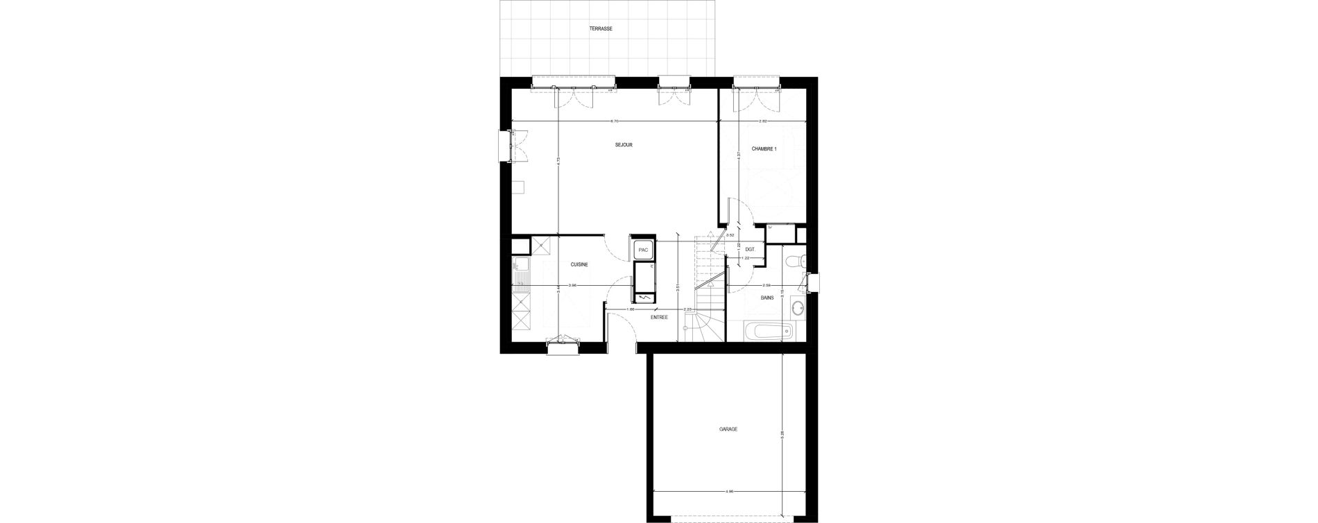 Maison T6 de 141,43 m2 &agrave; Bi&egrave;vres Centre