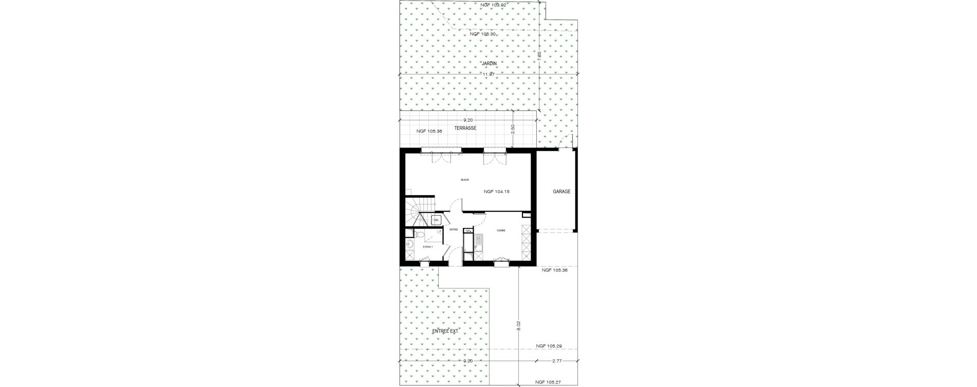 Maison T5 de 137,27 m2 &agrave; Bi&egrave;vres Centre