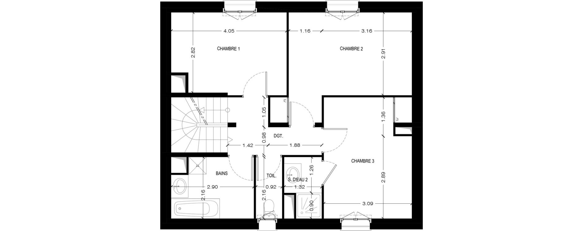 Maison T5 de 137,27 m2 &agrave; Bi&egrave;vres Centre