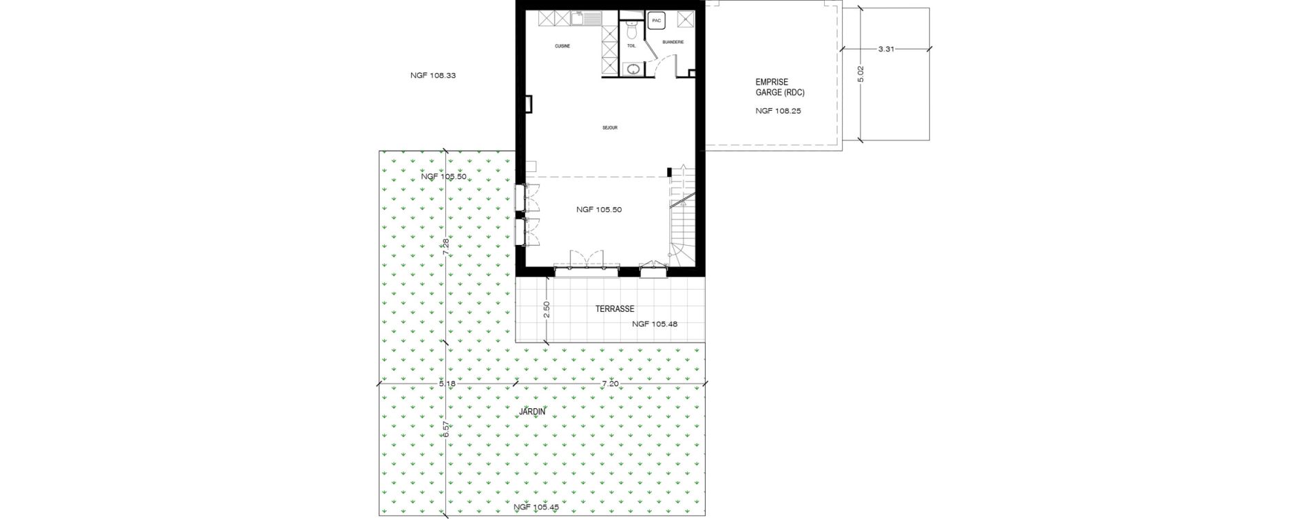 Maison T5 de 143,23 m2 &agrave; Bi&egrave;vres Centre