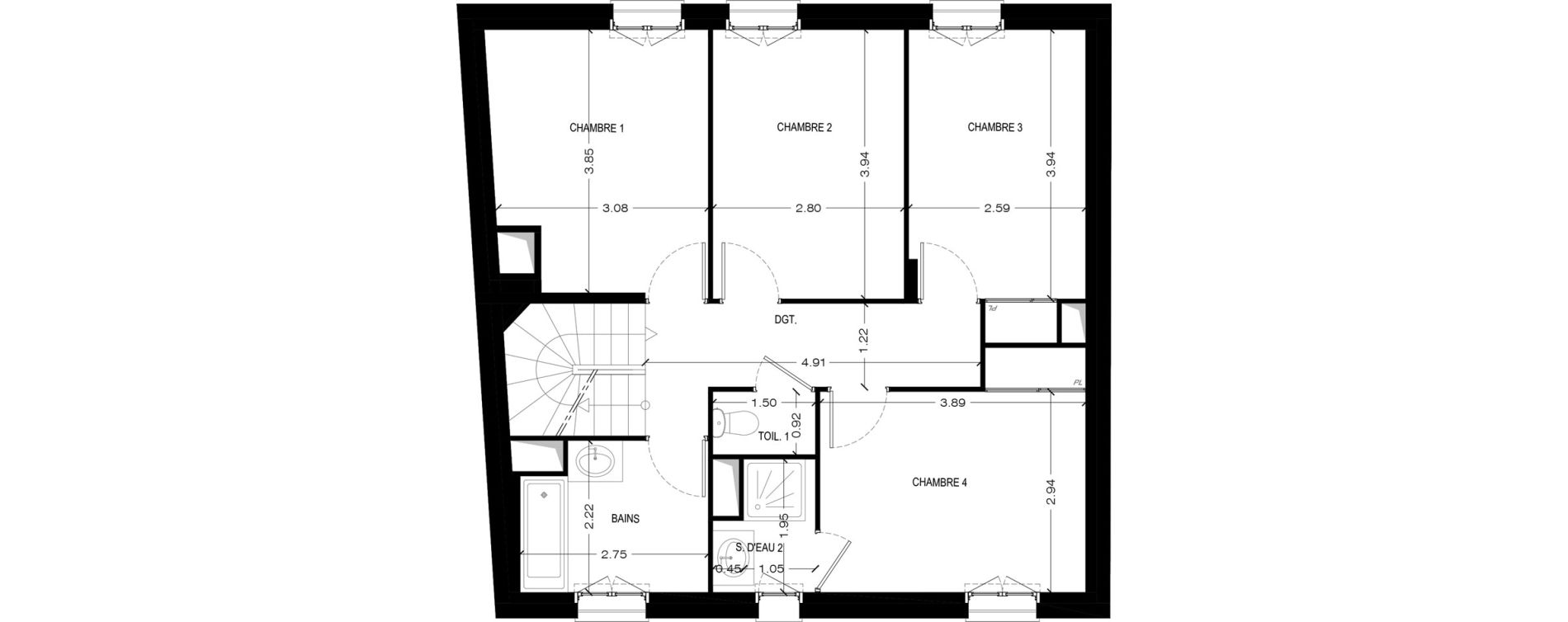 Maison T6 de 141,53 m2 &agrave; Bi&egrave;vres Centre