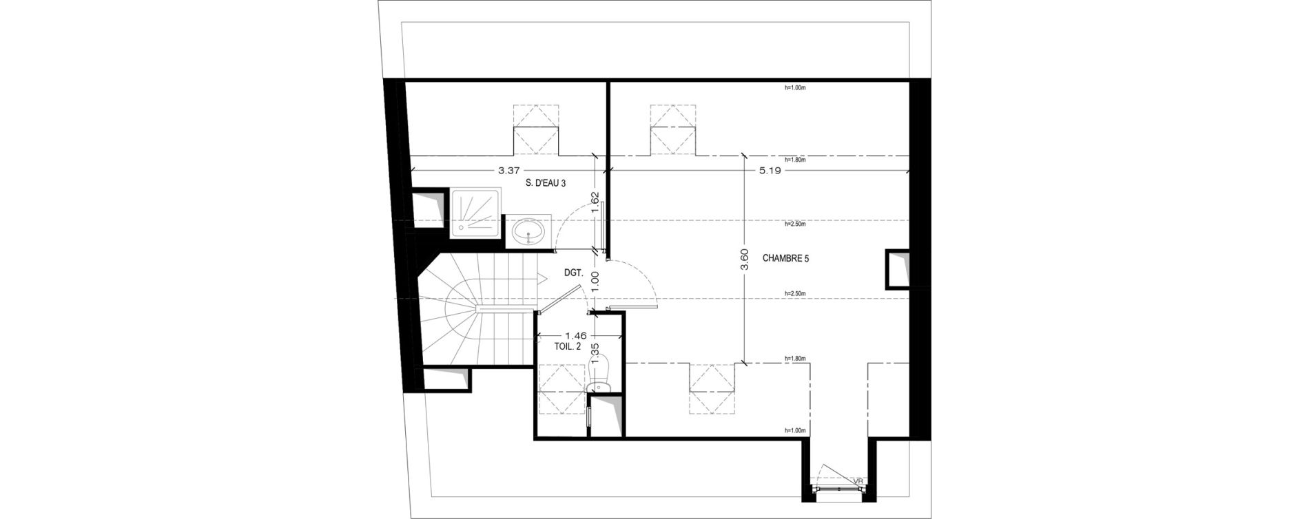 Maison T6 de 141,53 m2 &agrave; Bi&egrave;vres Centre