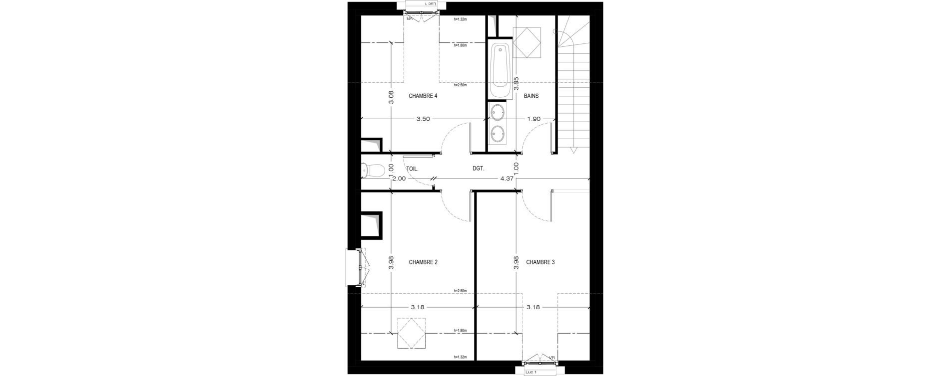 Maison T5 de 143,23 m2 &agrave; Bi&egrave;vres Centre