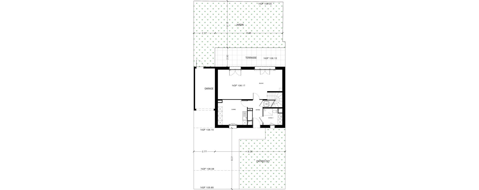 Maison T5 de 137,27 m2 &agrave; Bi&egrave;vres Centre