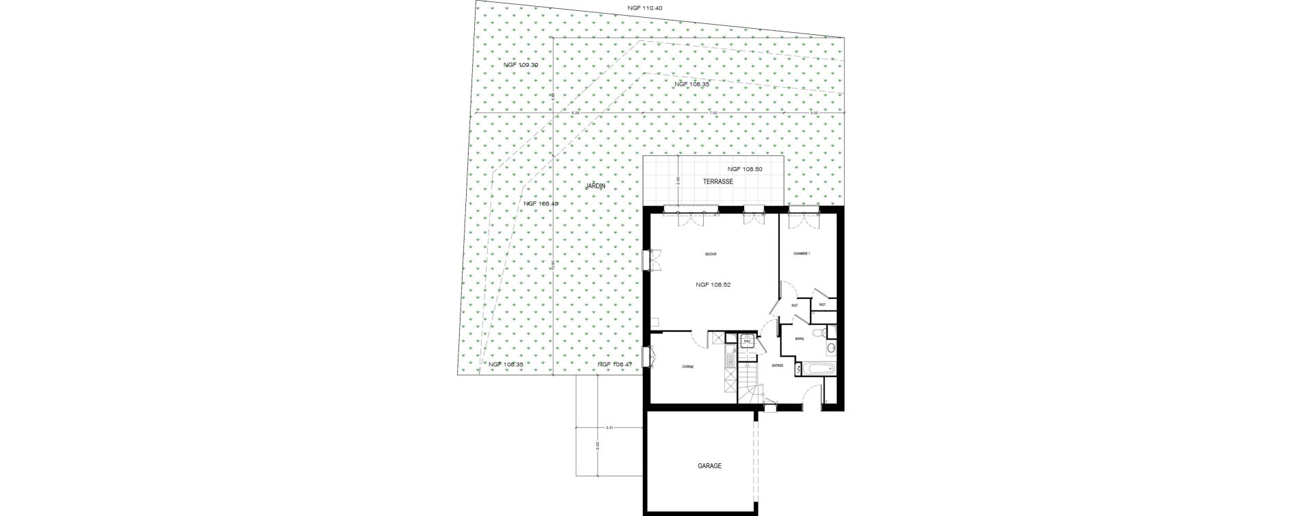 Maison T6 de 146,82 m2 &agrave; Bi&egrave;vres Centre