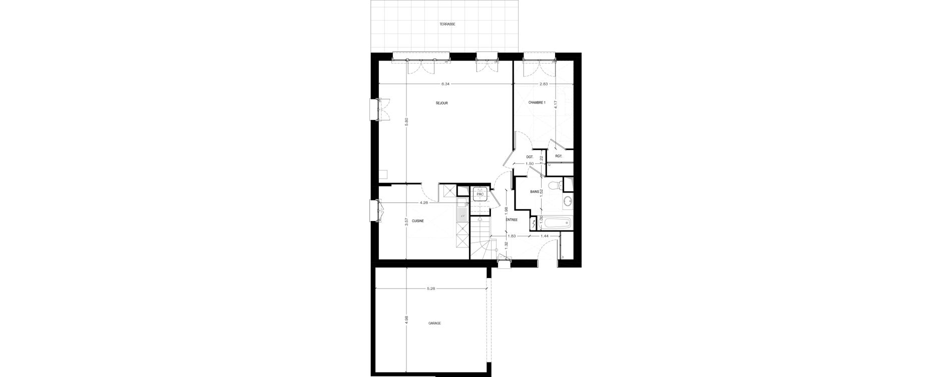 Maison T6 de 146,82 m2 &agrave; Bi&egrave;vres Centre