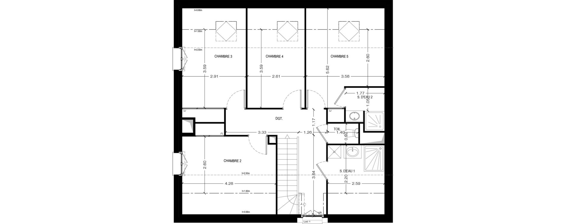 Maison T6 de 146,82 m2 &agrave; Bi&egrave;vres Centre