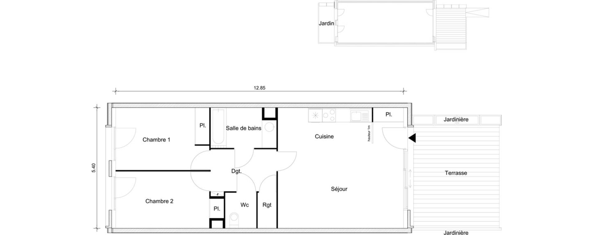 Appartement T3 de 67,33 m2 &agrave; Br&eacute;tigny-Sur-Orge Clause bois-badeau