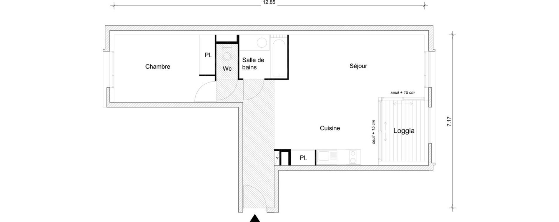 Appartement T2 de 51,20 m2 &agrave; Br&eacute;tigny-Sur-Orge Clause bois-badeau