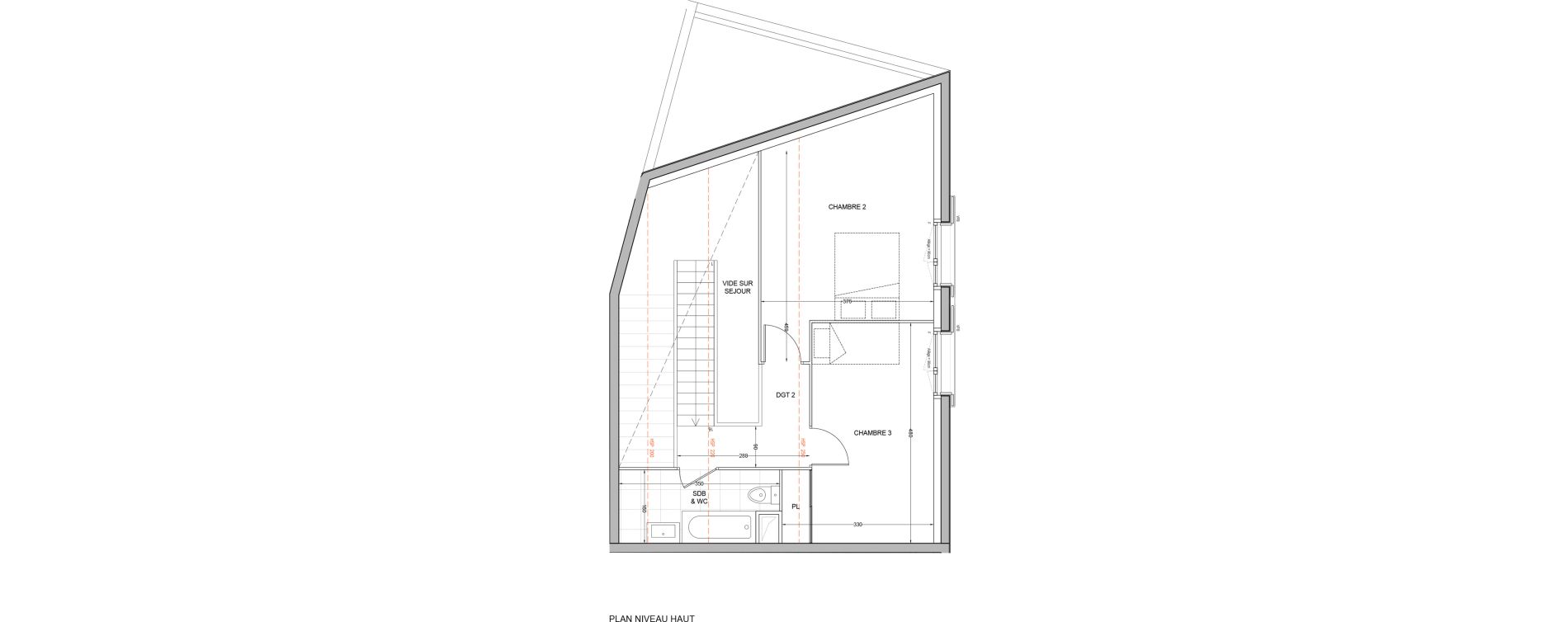 Duplex T4 de 89,16 m2 &agrave; Br&eacute;tigny-Sur-Orge Carouge joncs marins